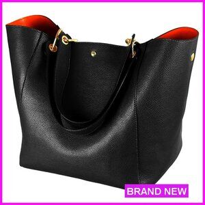 Large Work Tote Bag Vegan Leather Crossbody Purse Travel Designer Handbag